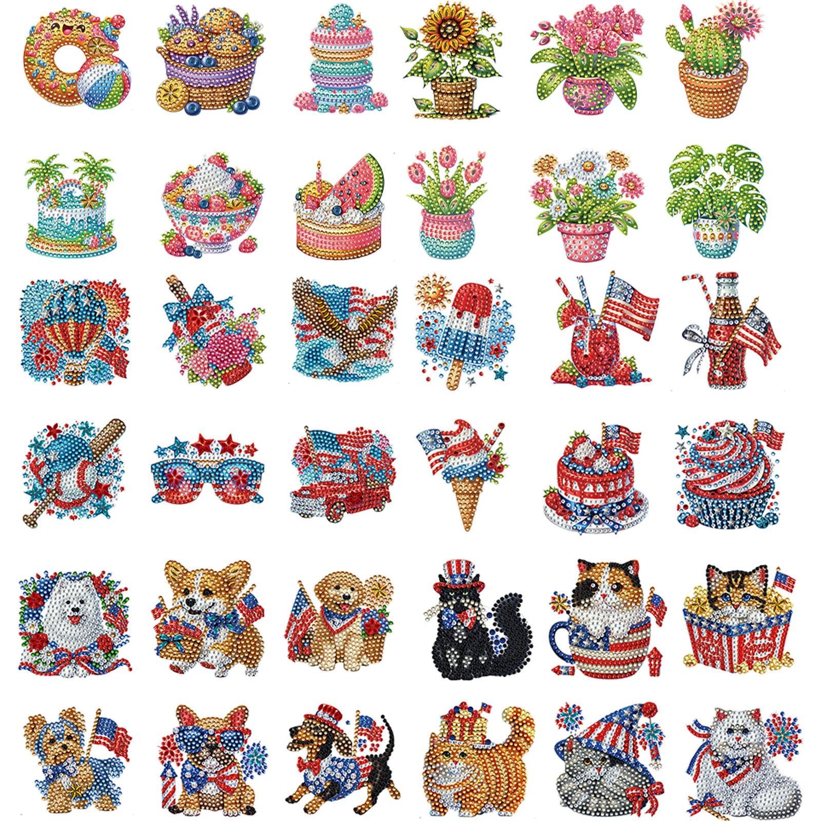 Art And Craft Independence Day - 6pcs 2D/flat Acrylic DIY Independence Day