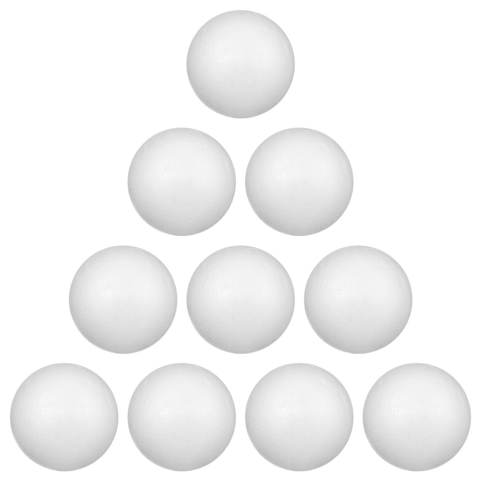 Art And Craft Xmas Tree - 10Pcs 6Cm White Polystyrene Sphere Craft