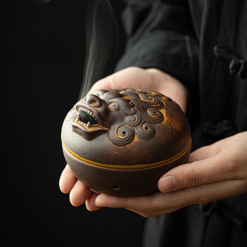 Art Craft Idea - Retro Dragon Incense Burner Wild Beast