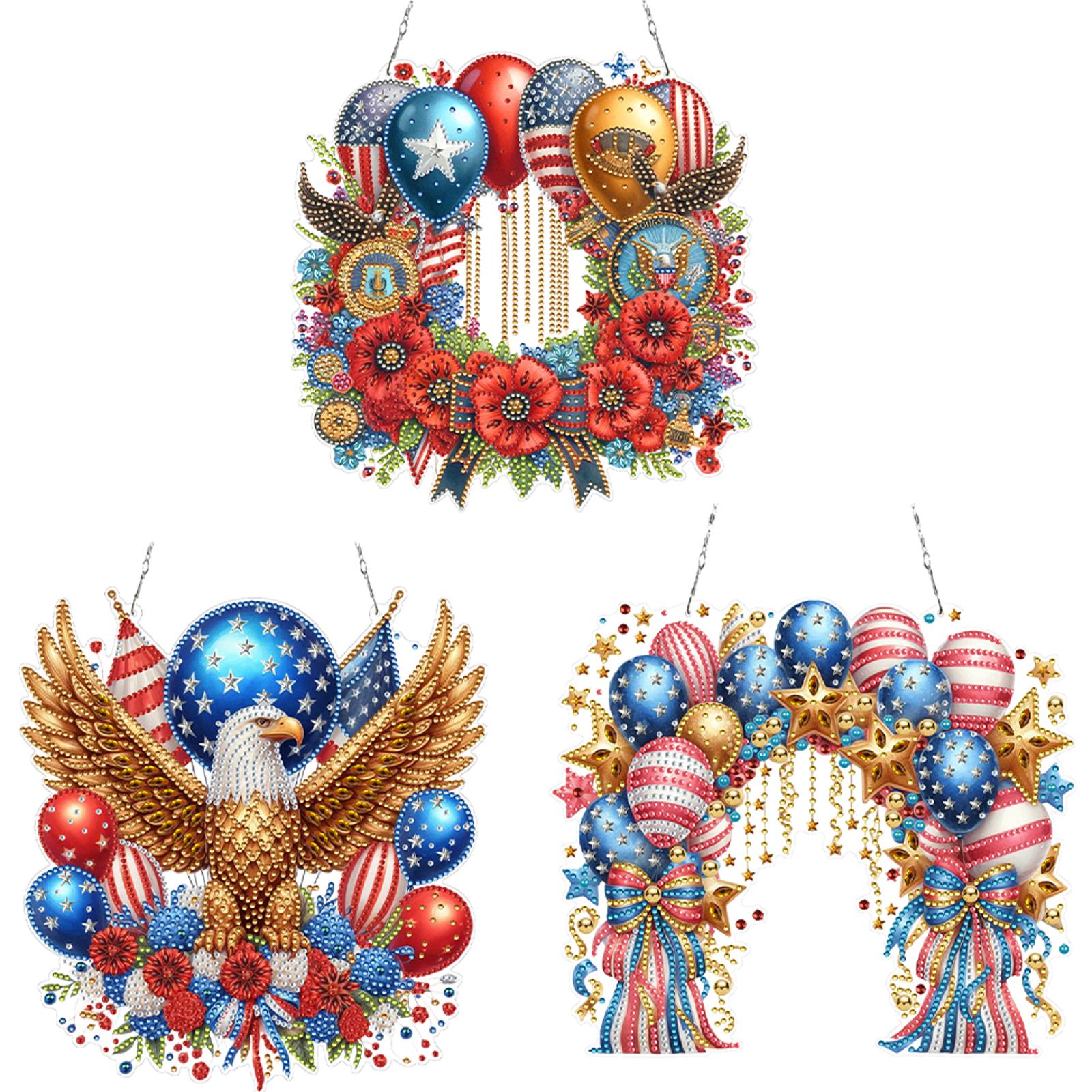 Art And Craft Independence Day - Independence Day 2D/Flat DIY Acrylic Rhinestone