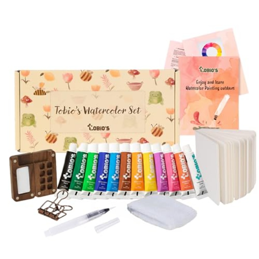 Art & Craft Zone - Original Mini Wooden Watercolor Paint Set