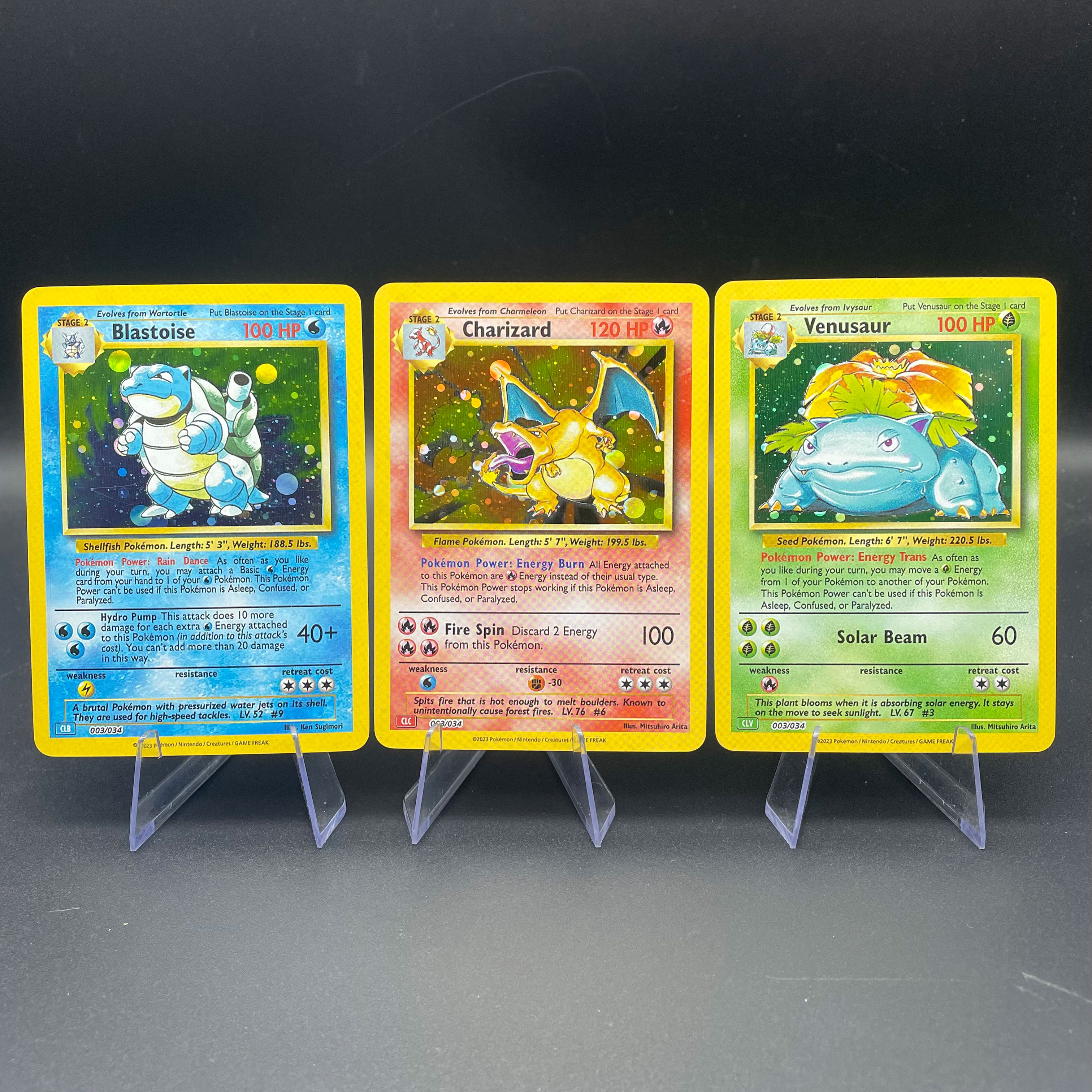 Origami Paper Set - 3pcs/set Anime PTCG DIY Self-made Kanto