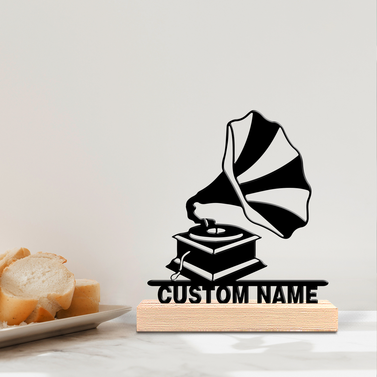 Letter S Art Craft - 1pc Creative Gramophone Custom Letter Metal