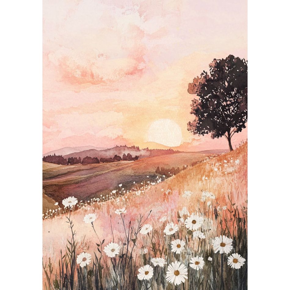 Art Craft Idea - RUOPOTY White Daisy 5d Diamond Painting