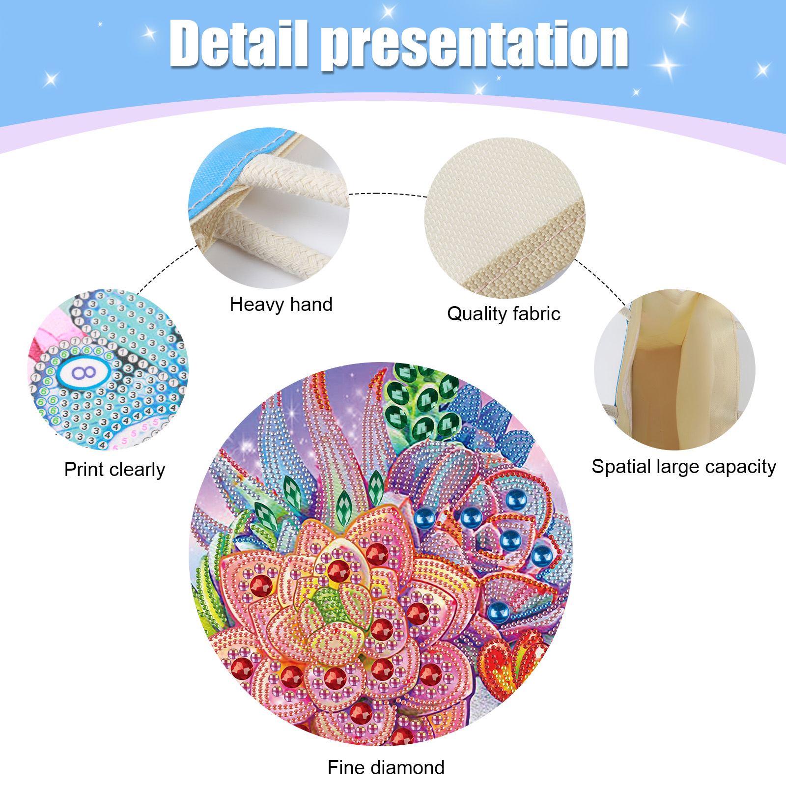 Diamond Art Painting Handbag K - Art Craft Bag ulasan dan harga