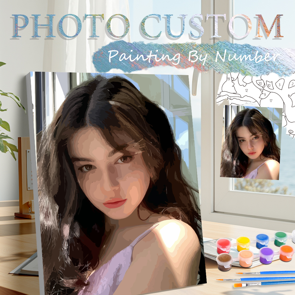 Photo Custom Painting By Numbe - Art And Craft Photos ulasan dan harga