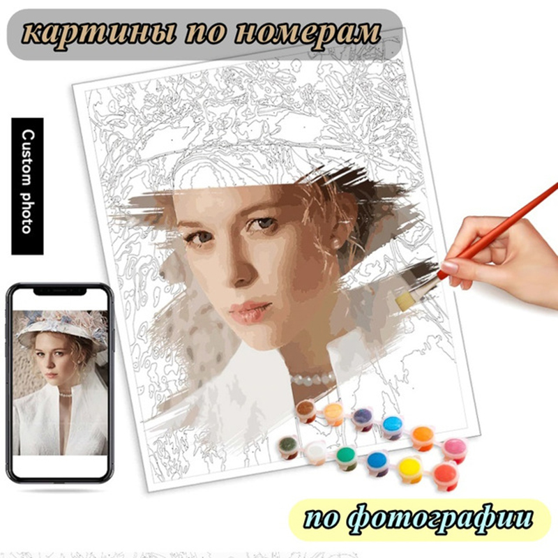 Photo Custom Painting By Numbe - Art And Craft Photos ulasan dan harga