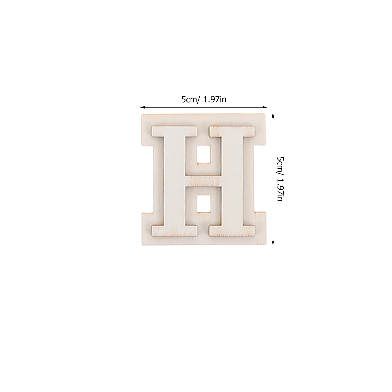 24Pcs Greek Letters Wooden Dou - Letter S Art Craft ulasan dan harga