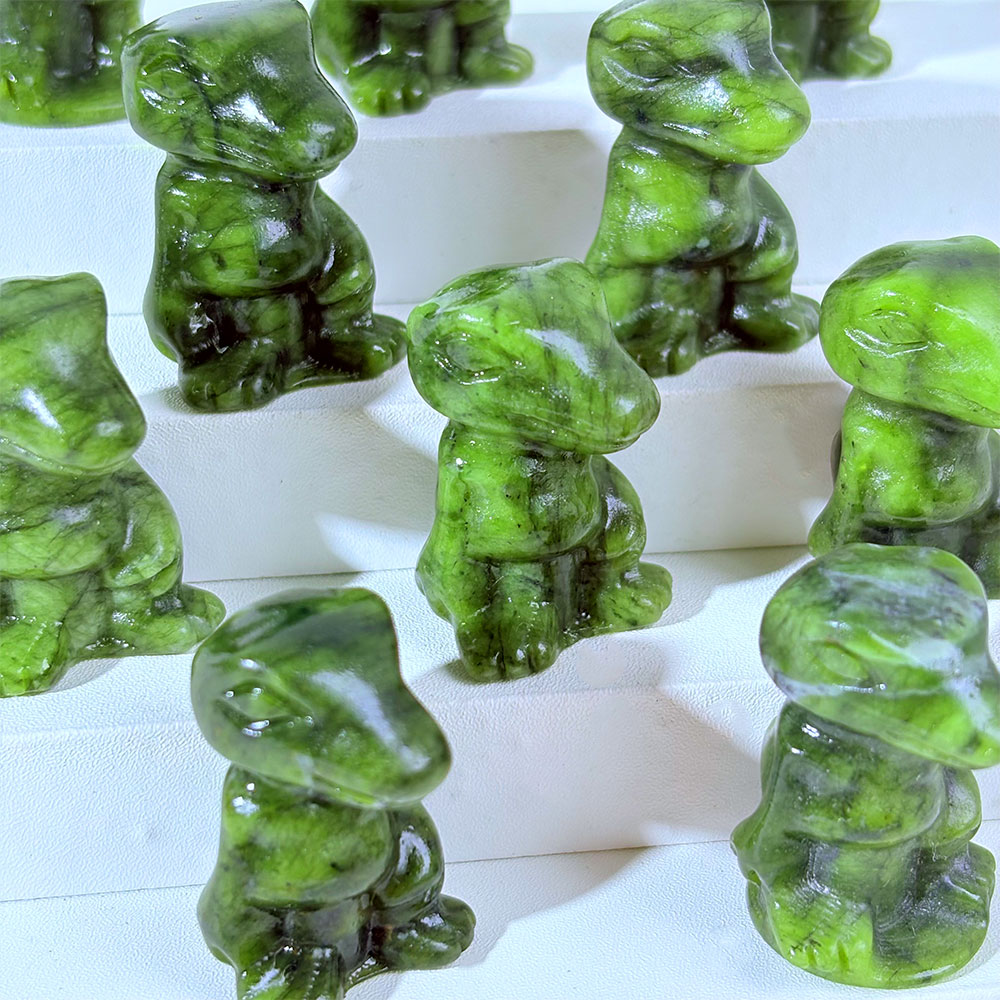 1PC Natural Crystal Green Jade - Dinosaur And Craft ulasan dan harga
