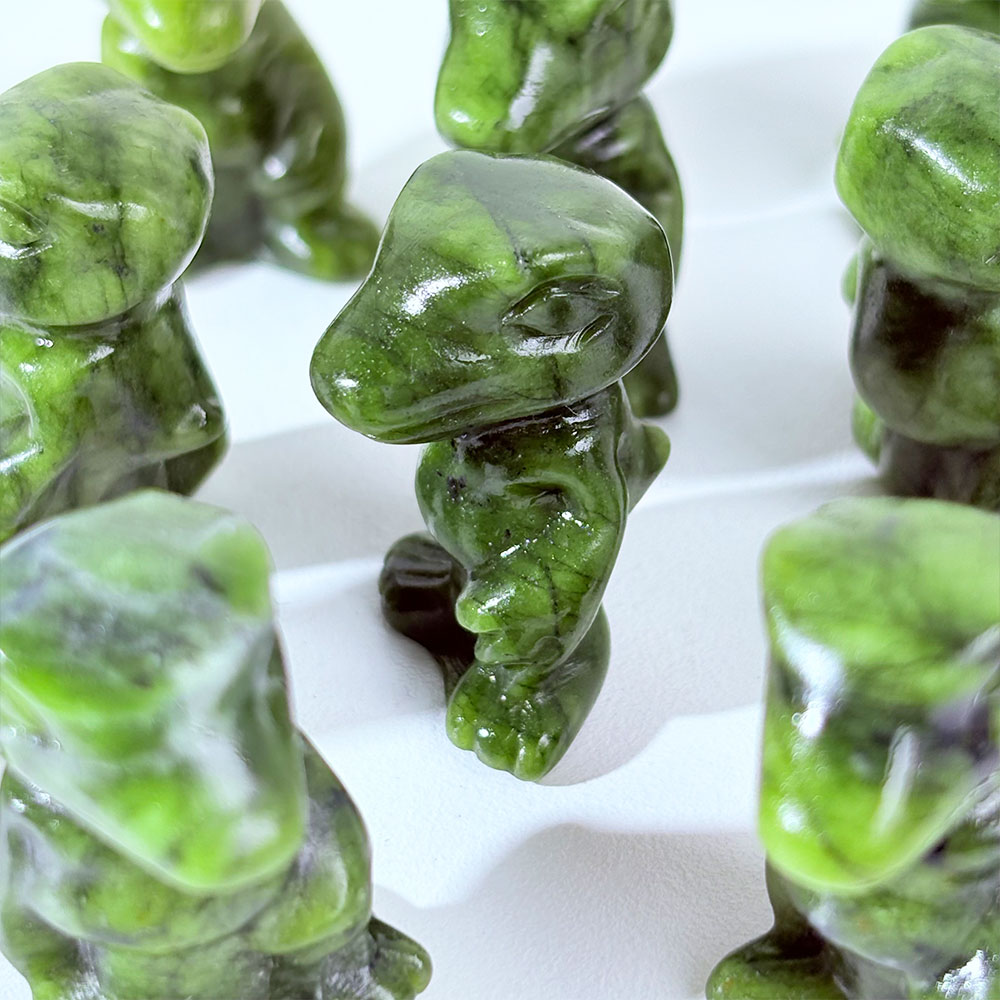 1PC Natural Crystal Green Jade - Dinosaur And Craft ulasan dan harga