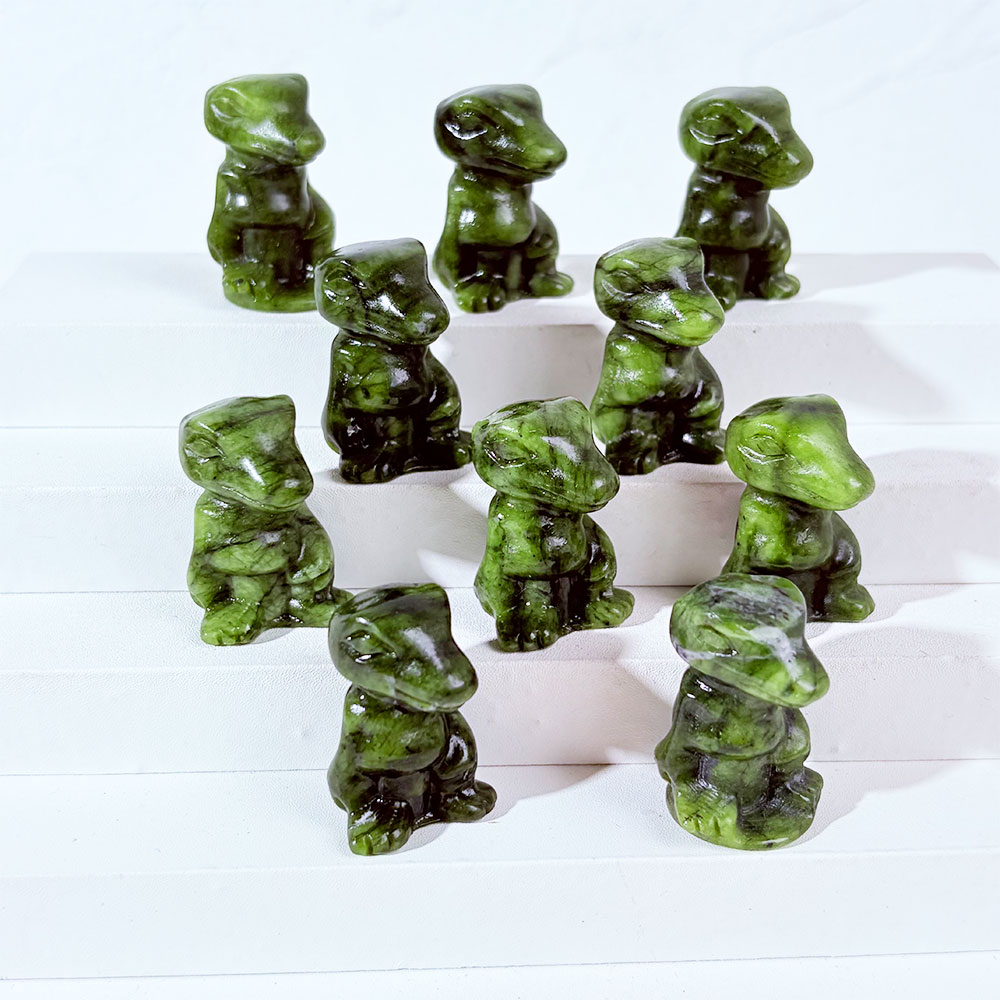 1PC Natural Crystal Green Jade - Dinosaur And Craft ulasan dan harga