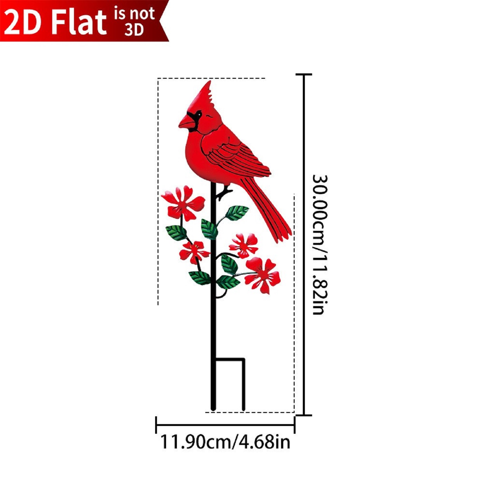 2D Flat Red Bird Design Garden - Art And Craft Photos ulasan dan harga