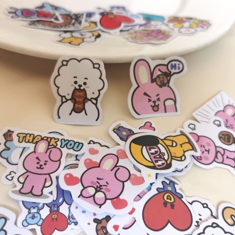 BT21 koya RJ Shooky Mang Tata  - Origami Paper Set ulasan dan harga