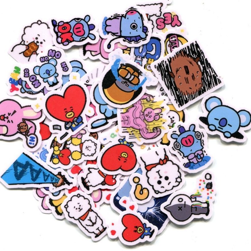 BT21 koya RJ Shooky Mang Tata  - Origami Paper Set ulasan dan harga
