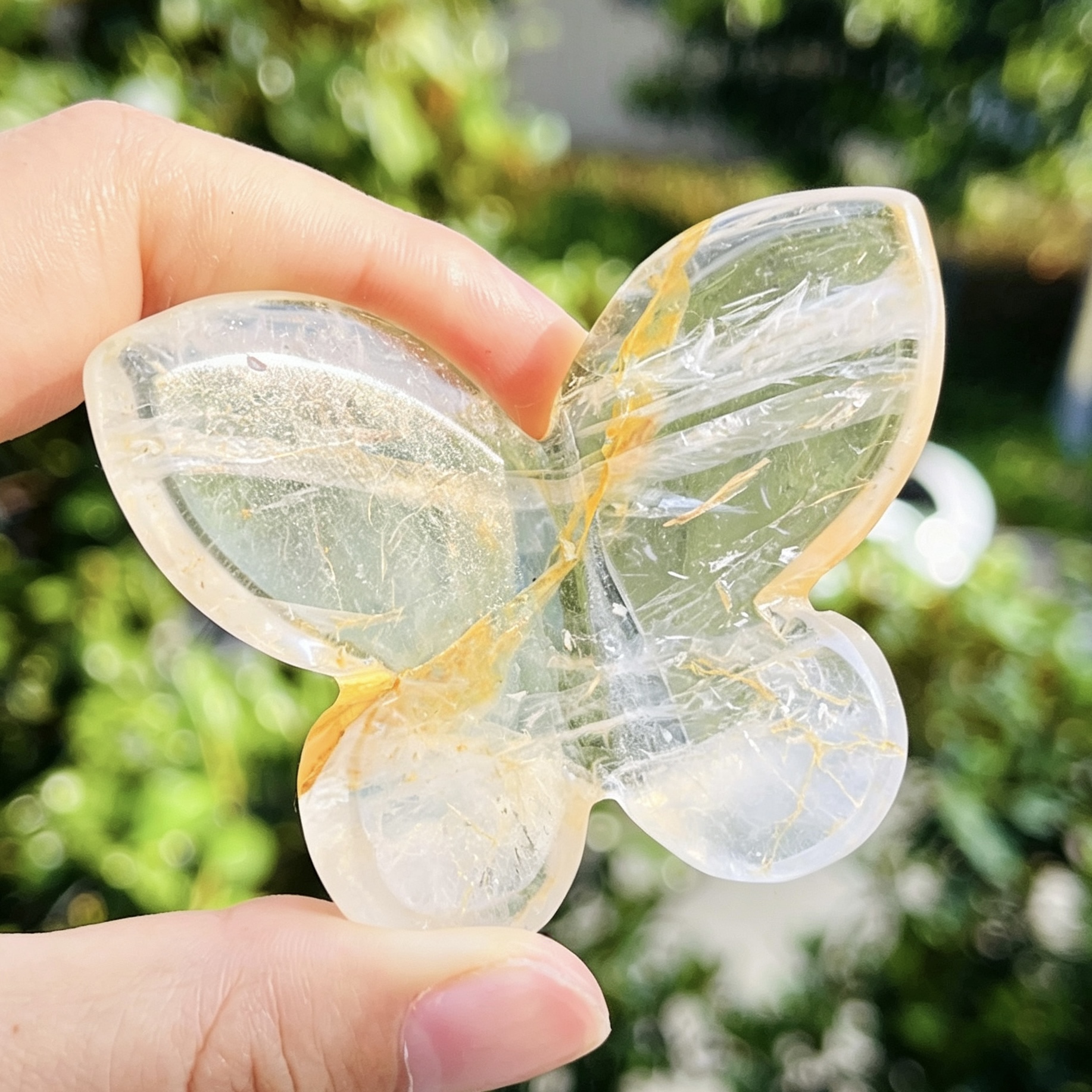 1pc Hand-Carved 3D Crystal But - Art Craft Mother'S Day ulasan dan harga