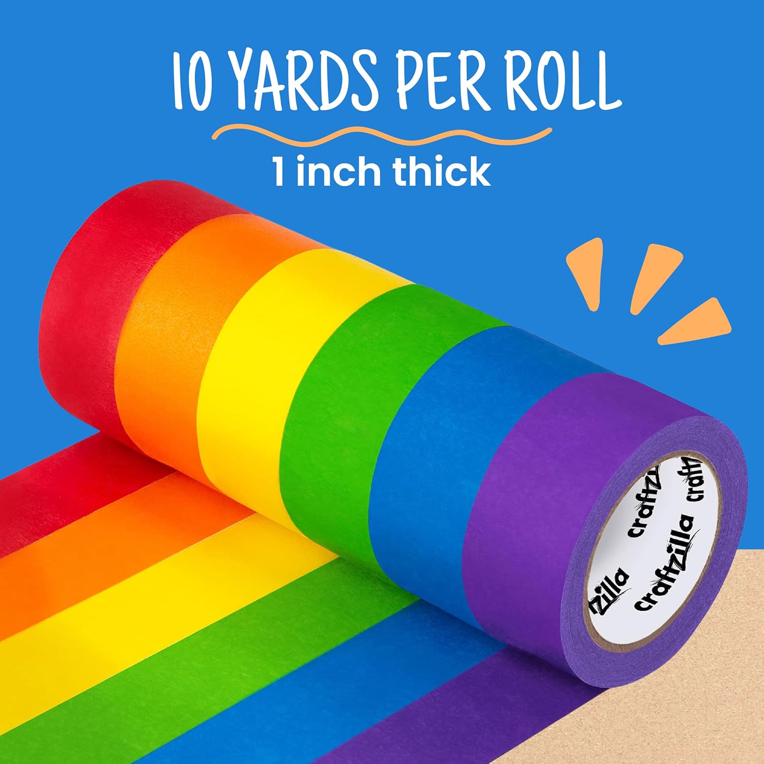 6 Roll Colorful Masking Tape S - School Of Art X Craft ulasan dan harga