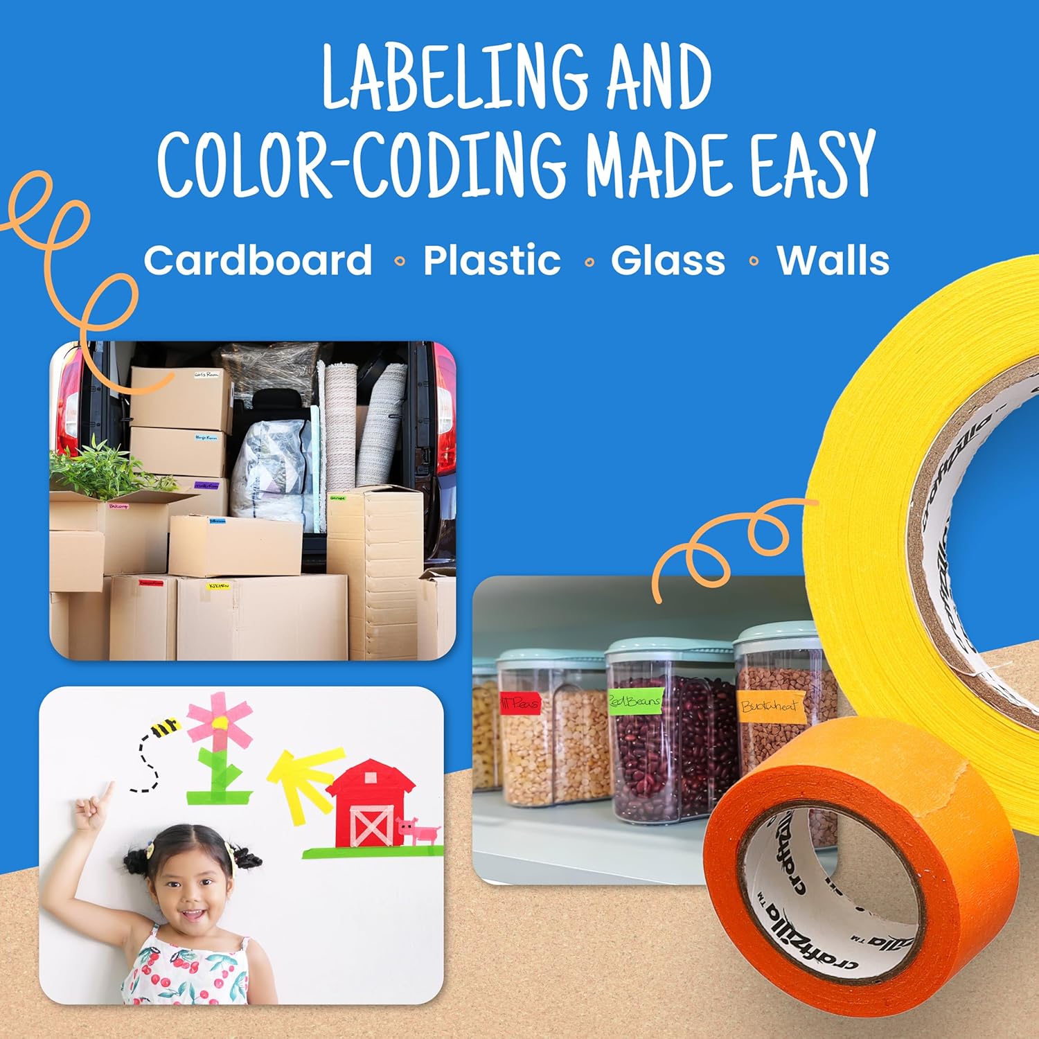 6 Roll Colorful Masking Tape S - School Of Art X Craft ulasan dan harga