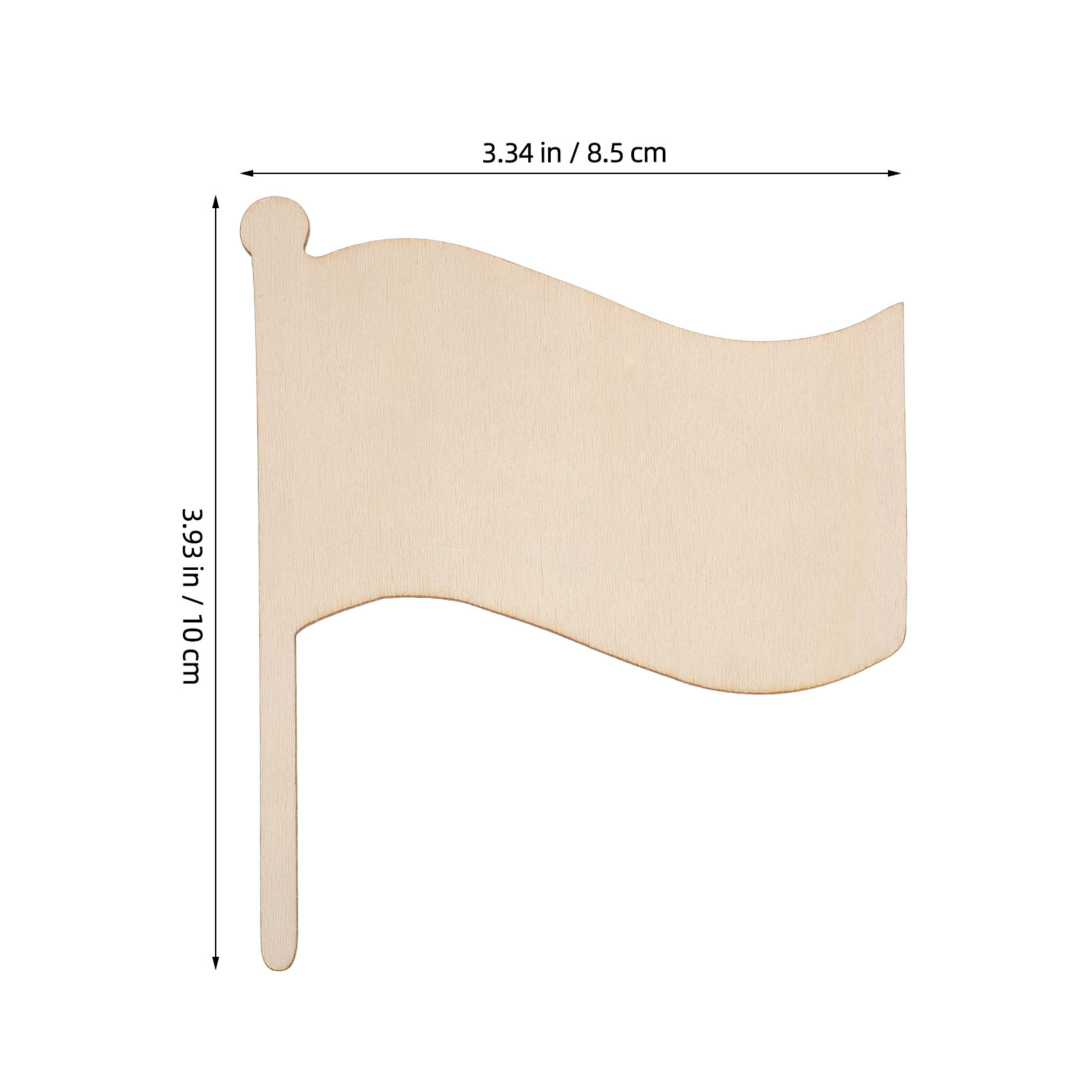 20Pcs Unfinished Wooden Flag S - Art And Craft Independence Day ulasan dan harga