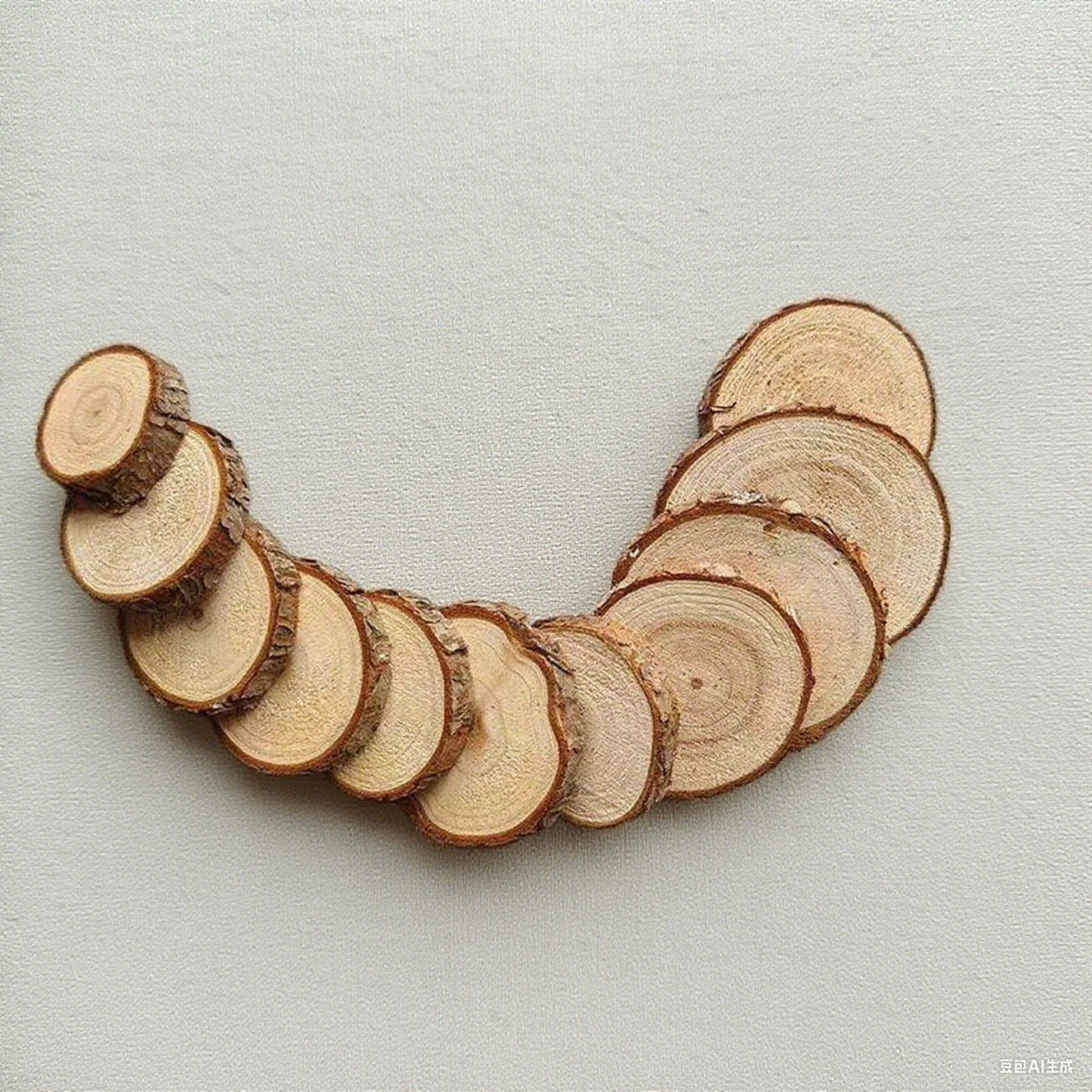 1-30Pcs Natural Pine Wood Slic - Art And Craft Photos ulasan dan harga