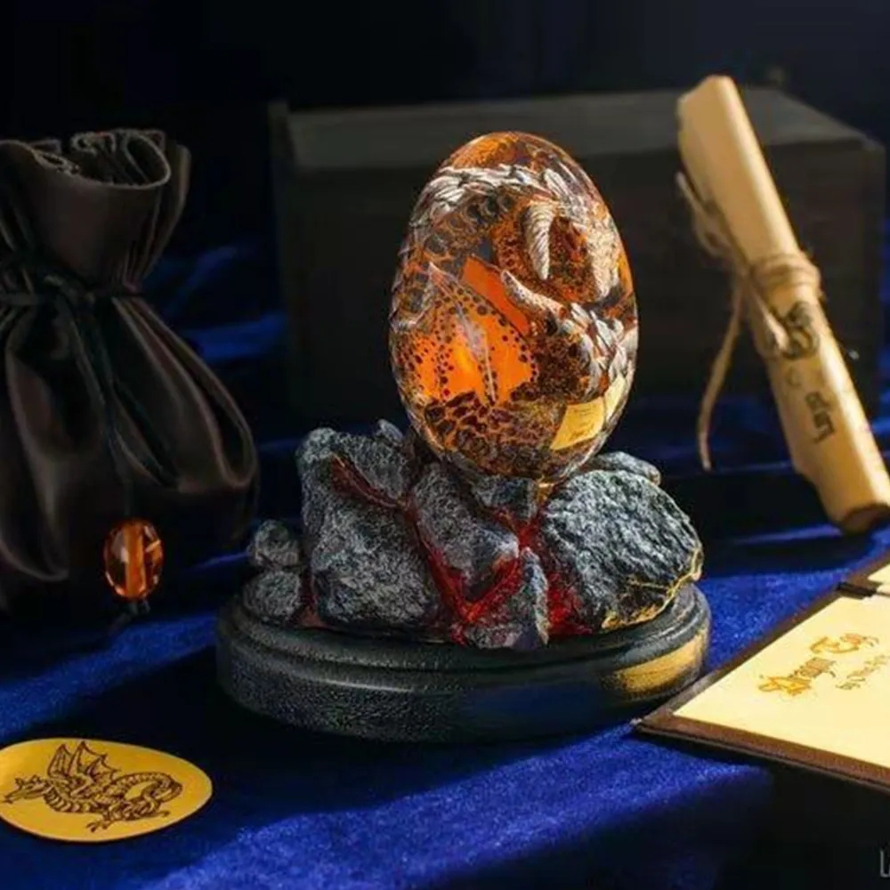 Lava Dragon Egg Statue With St - Dinosaur And Craft ulasan dan harga