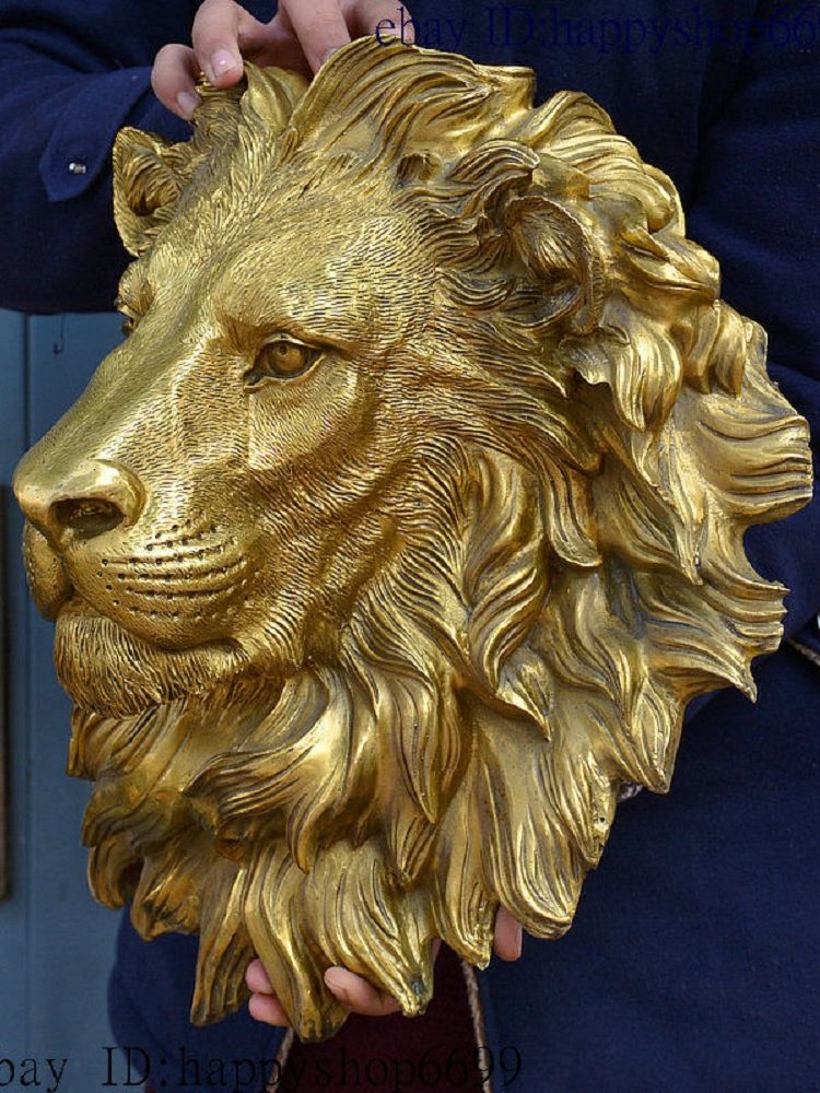 42 CM China Brass Copper Fengs - Art Craft Lion ulasan dan harga