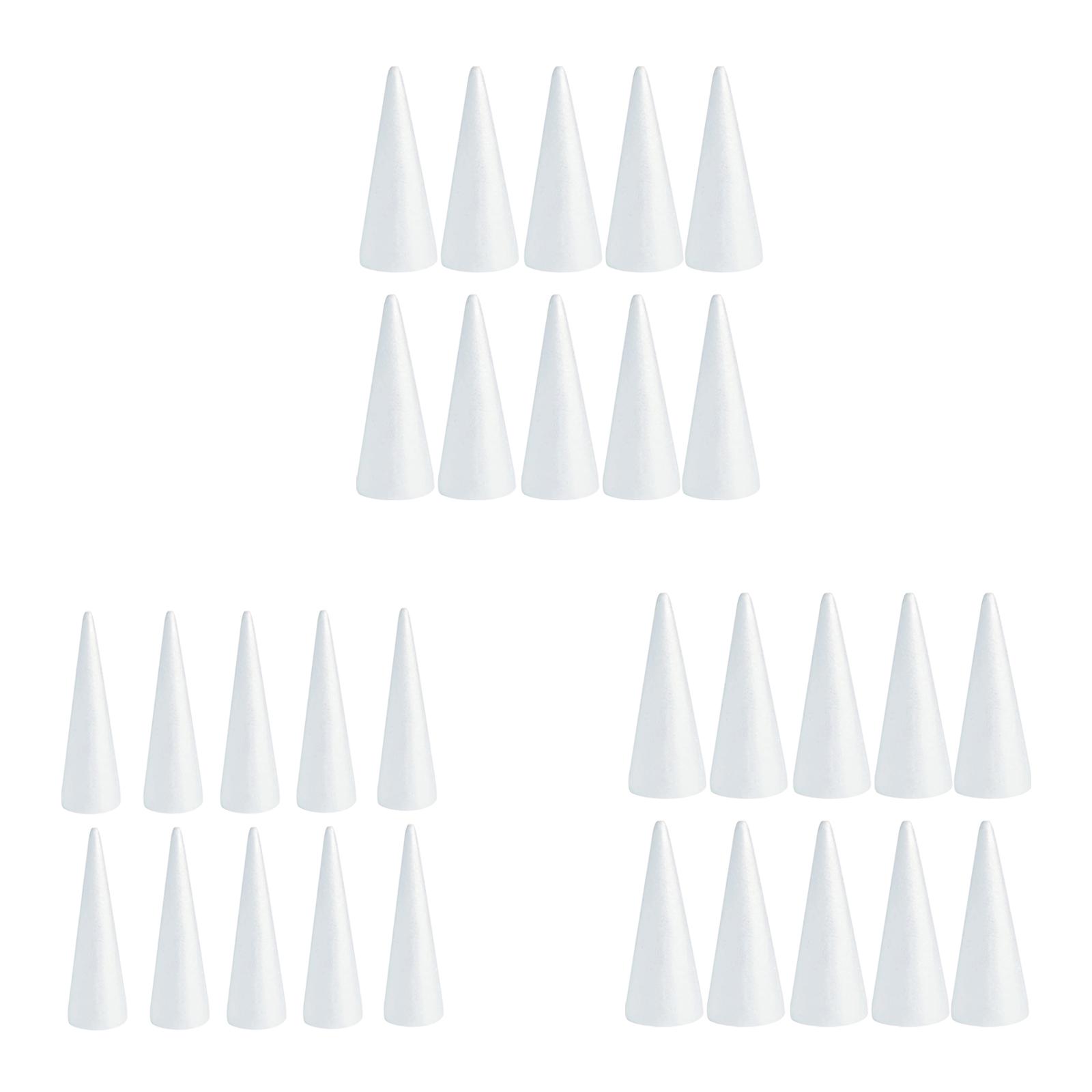 10Pcs Craft Foam Cones Decorat - Art And Craft Xmas Tree ulasan dan harga