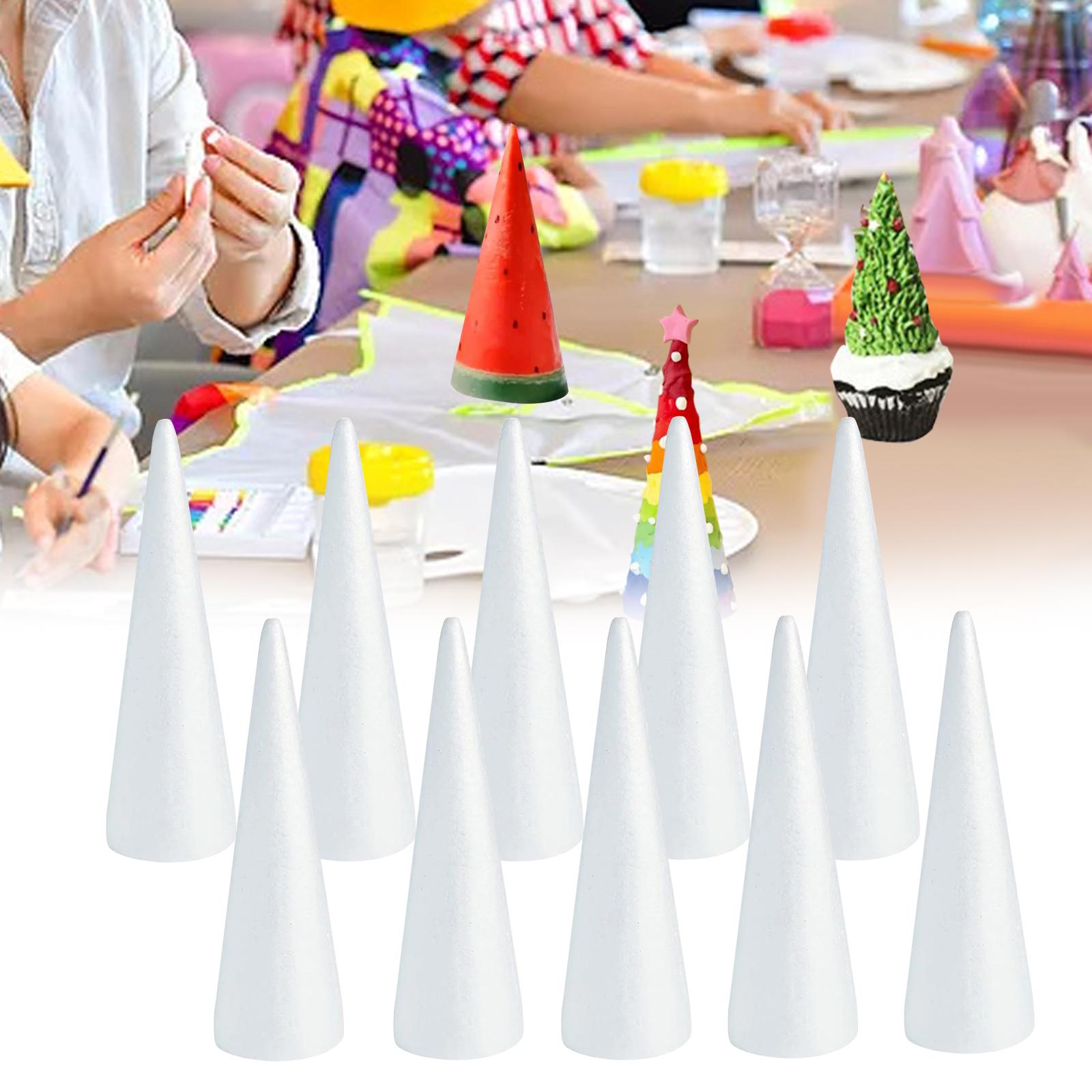 10Pcs Craft Foam Cones Decorat - Art And Craft Xmas Tree ulasan dan harga