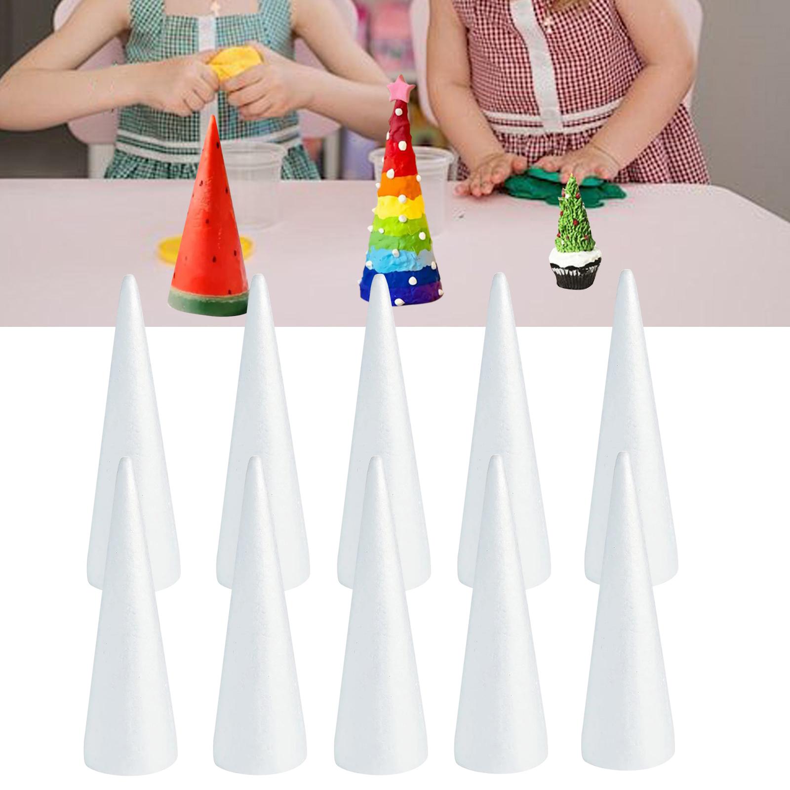 10Pcs Craft Foam Cones Decorat - Art And Craft Xmas Tree ulasan dan harga