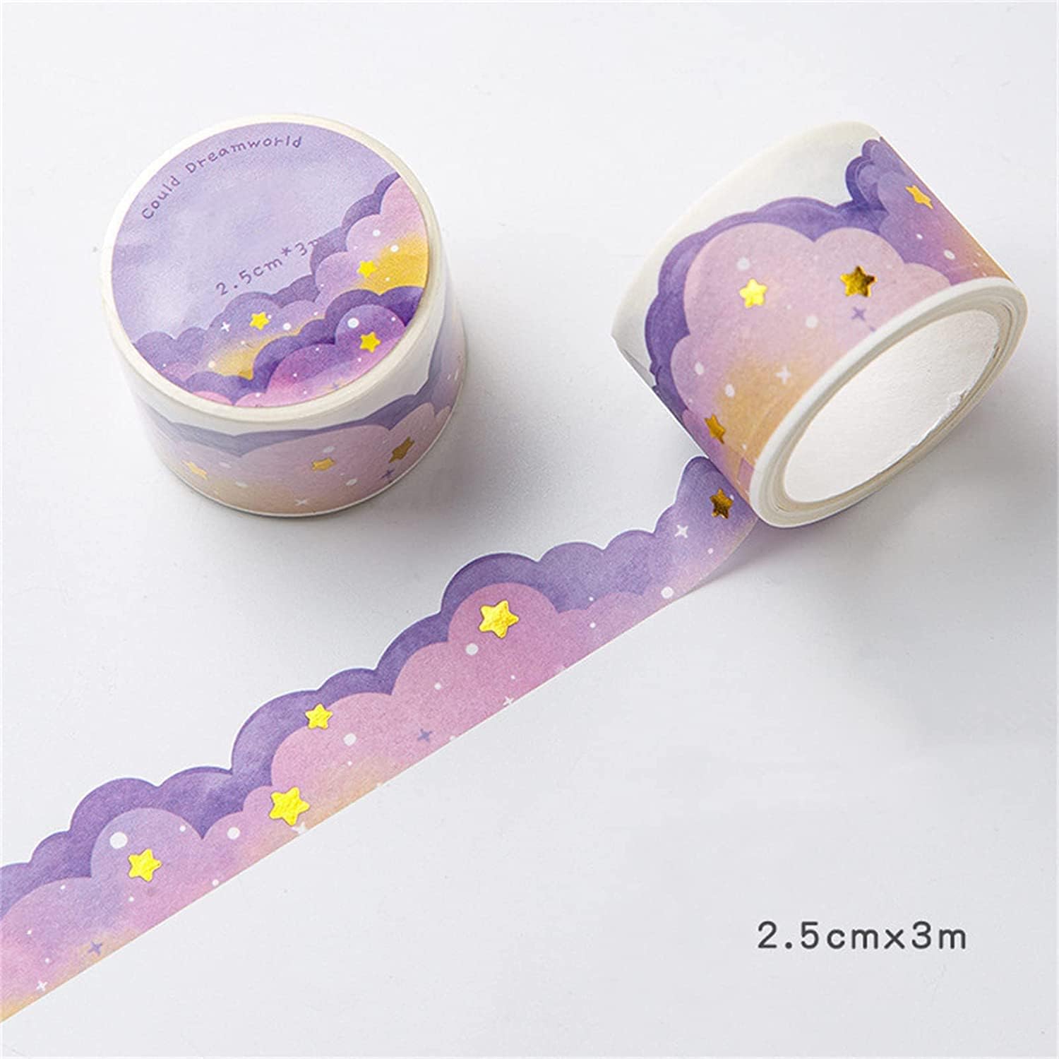 8 Rolls Color Cloud Washi Tape - Art Craft Journals ulasan dan harga