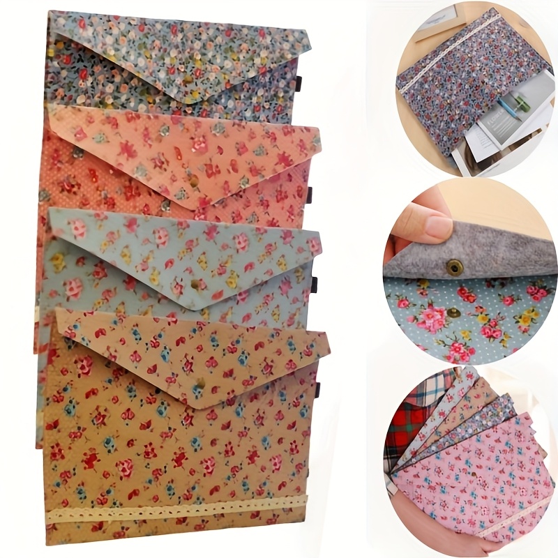 1PC A4 Floral File Folder Eleg - Art Craft Items ulasan dan harga