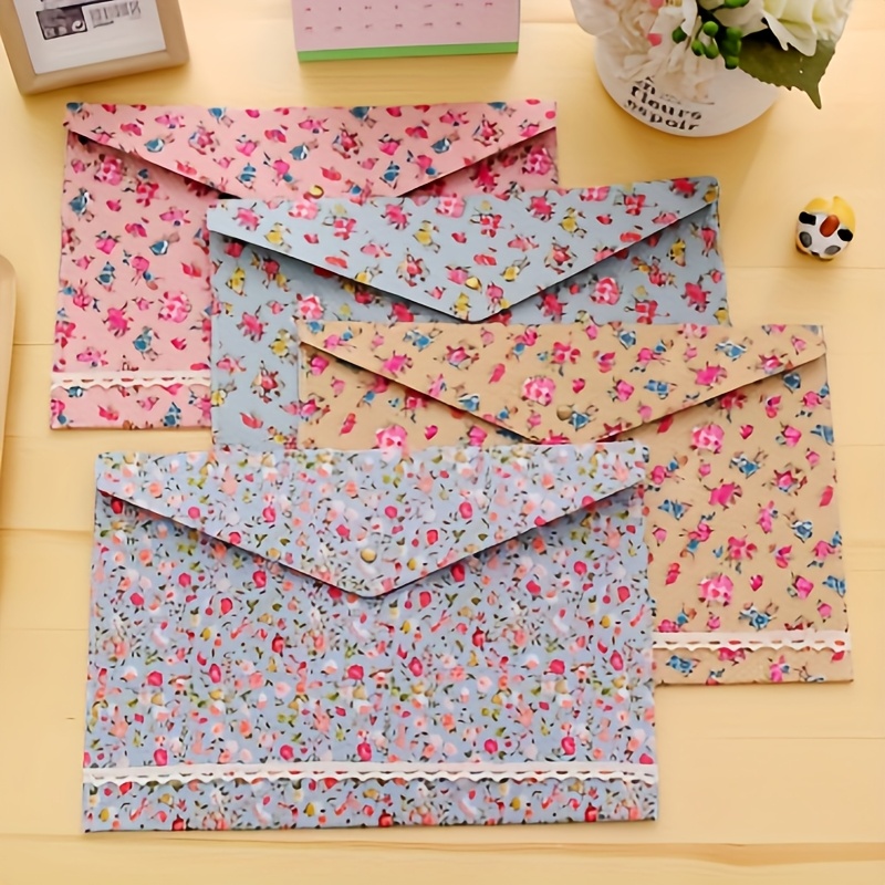 1PC A4 Floral File Folder Eleg - Art Craft Items ulasan dan harga