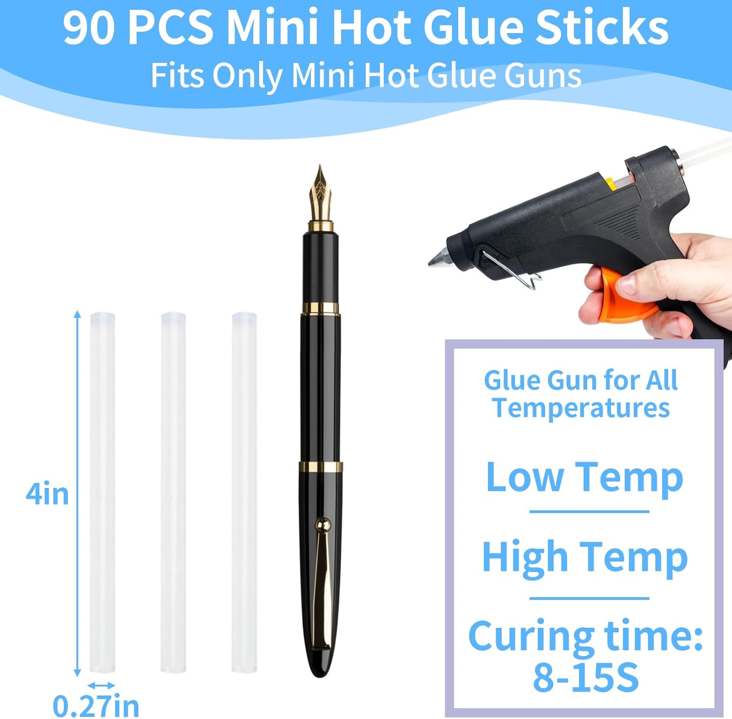 90 Pcs Mini Hot Glue Sticks Bu - School Of Art X Craft ulasan dan harga
