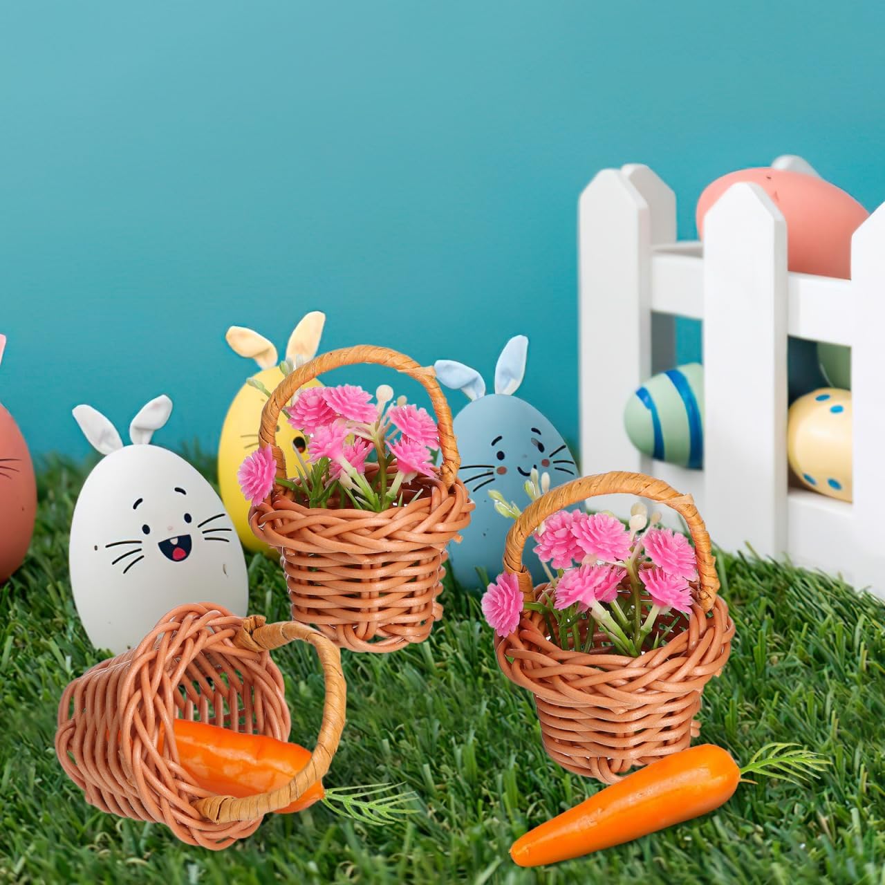 10 Pack Mini Woven Baskets wit - School Of Art X Craft ulasan dan harga