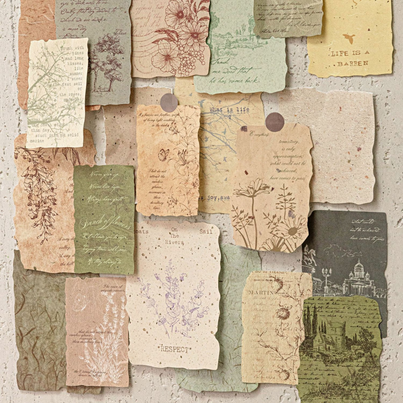 20-Sheet Retro Art Collage Bas - Art Craft Journals ulasan dan harga