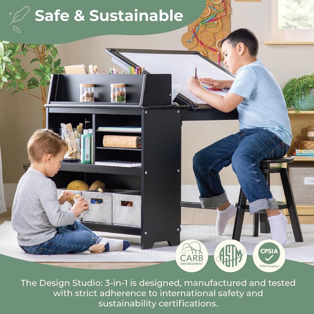 3-in-1 Children's Art Table an - Art & Craft Zone ulasan dan harga