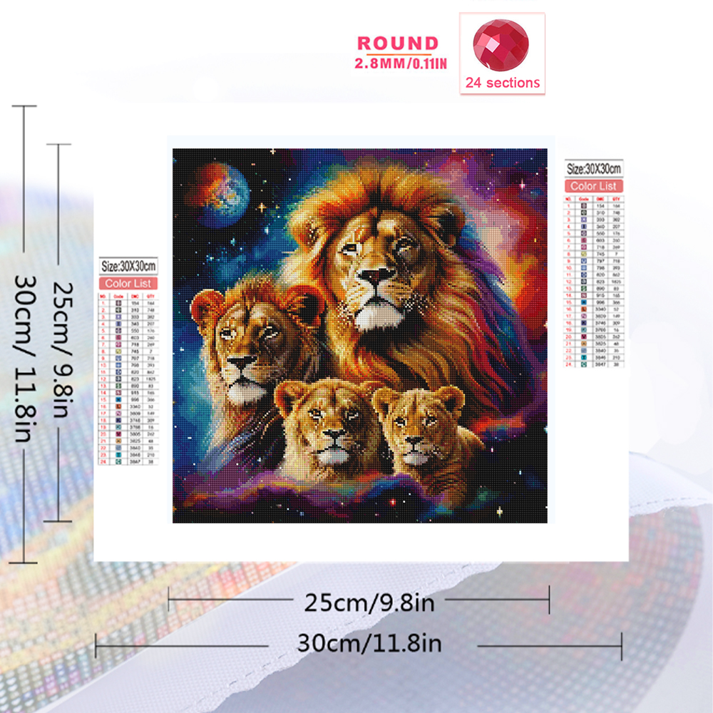 Momoart Diamond Painting Lions - Art Craft Lion ulasan dan harga