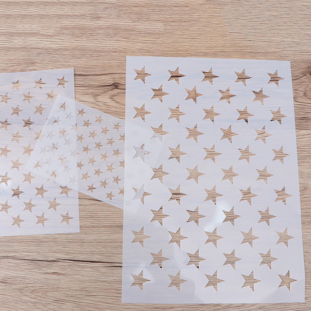 5pcs Star Stencil Template For - Art And Craft Independence Day ulasan dan harga