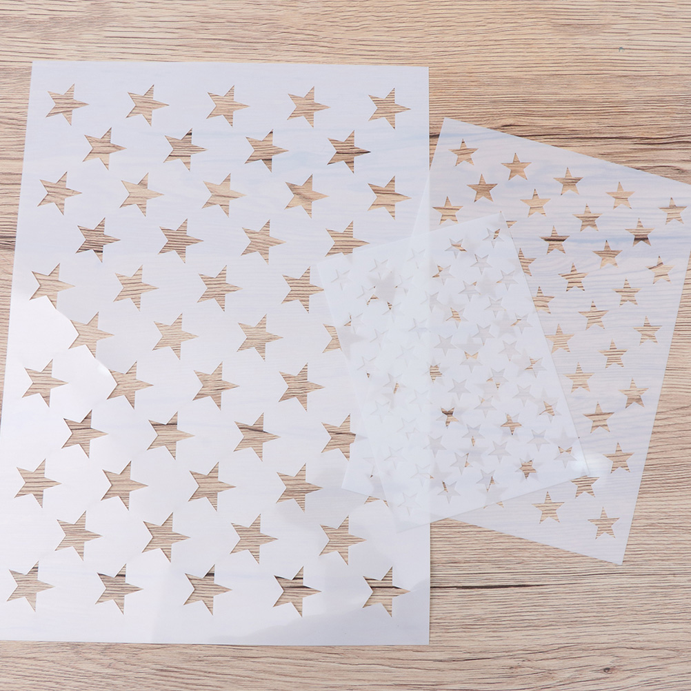 5pcs Star Stencil Template For - Art And Craft Independence Day ulasan dan harga