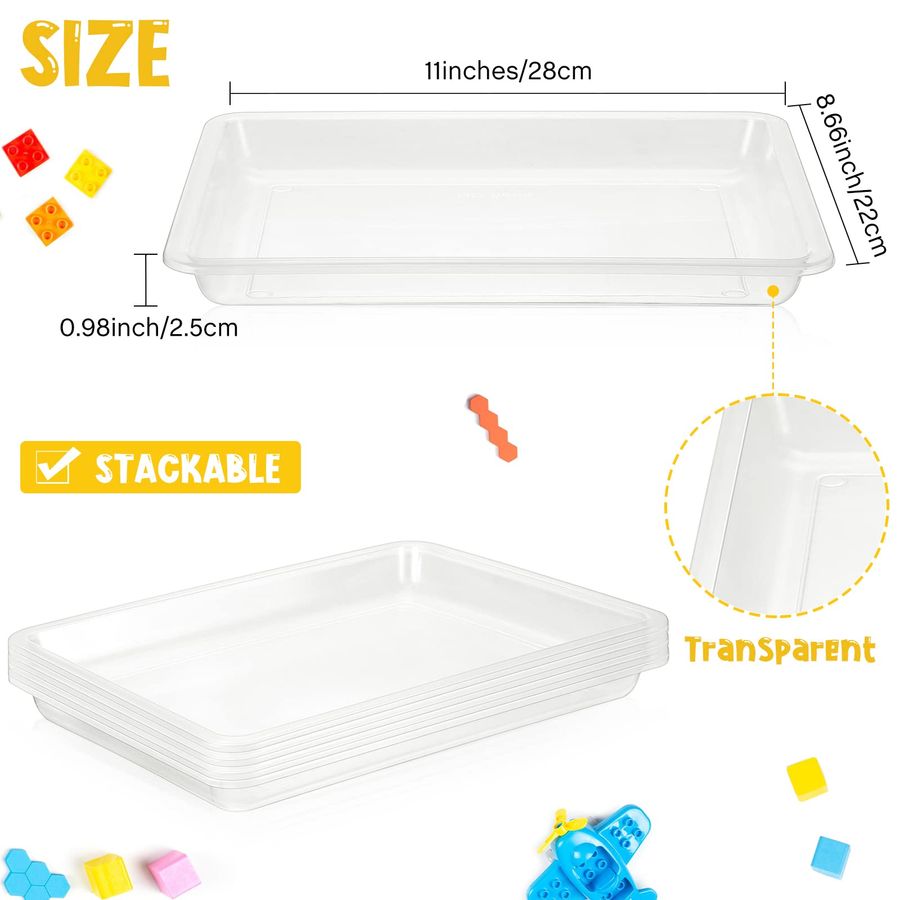 24 Pcs Plastic Art Trays 11 x  - School Of Art X Craft ulasan dan harga