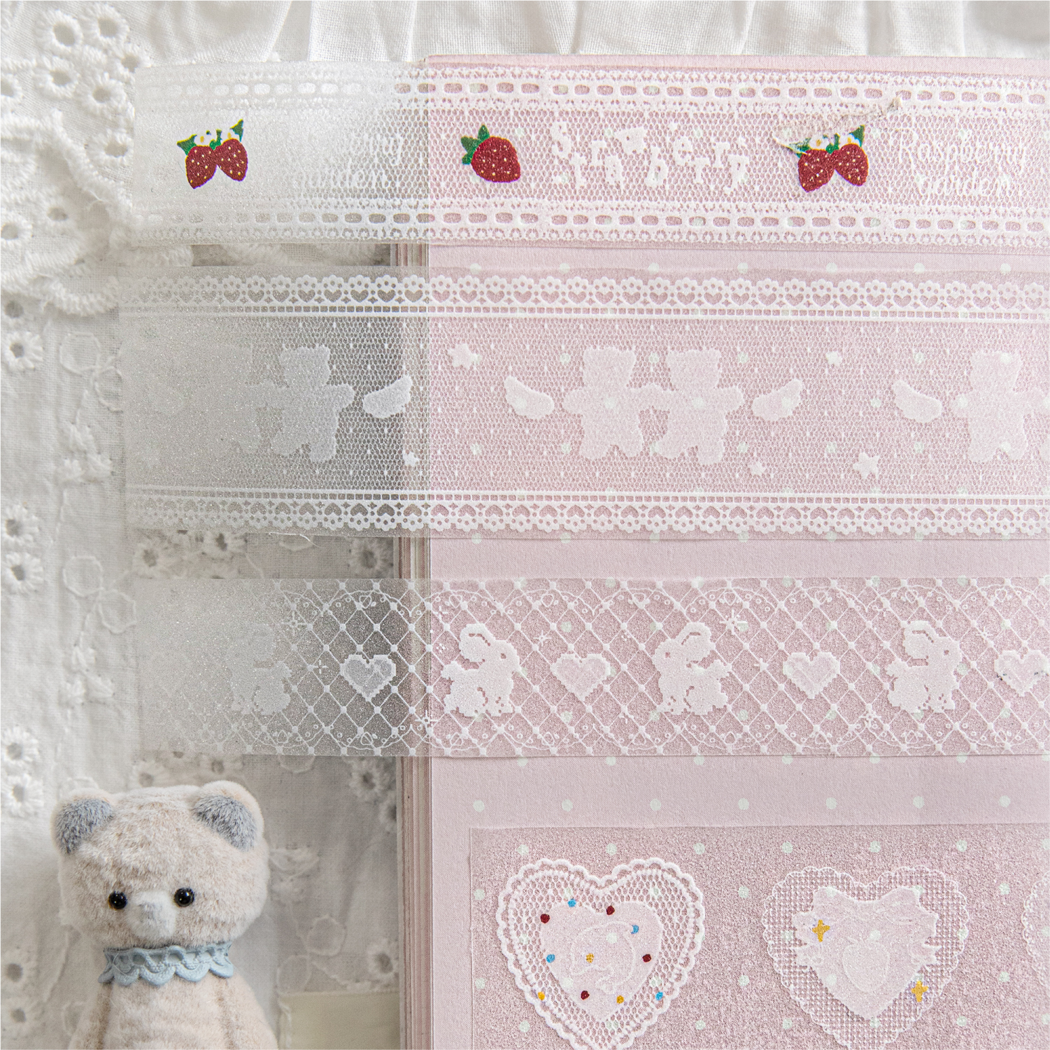 20/30mm*2m lace border PET Tap - Art Craft Journals ulasan dan harga