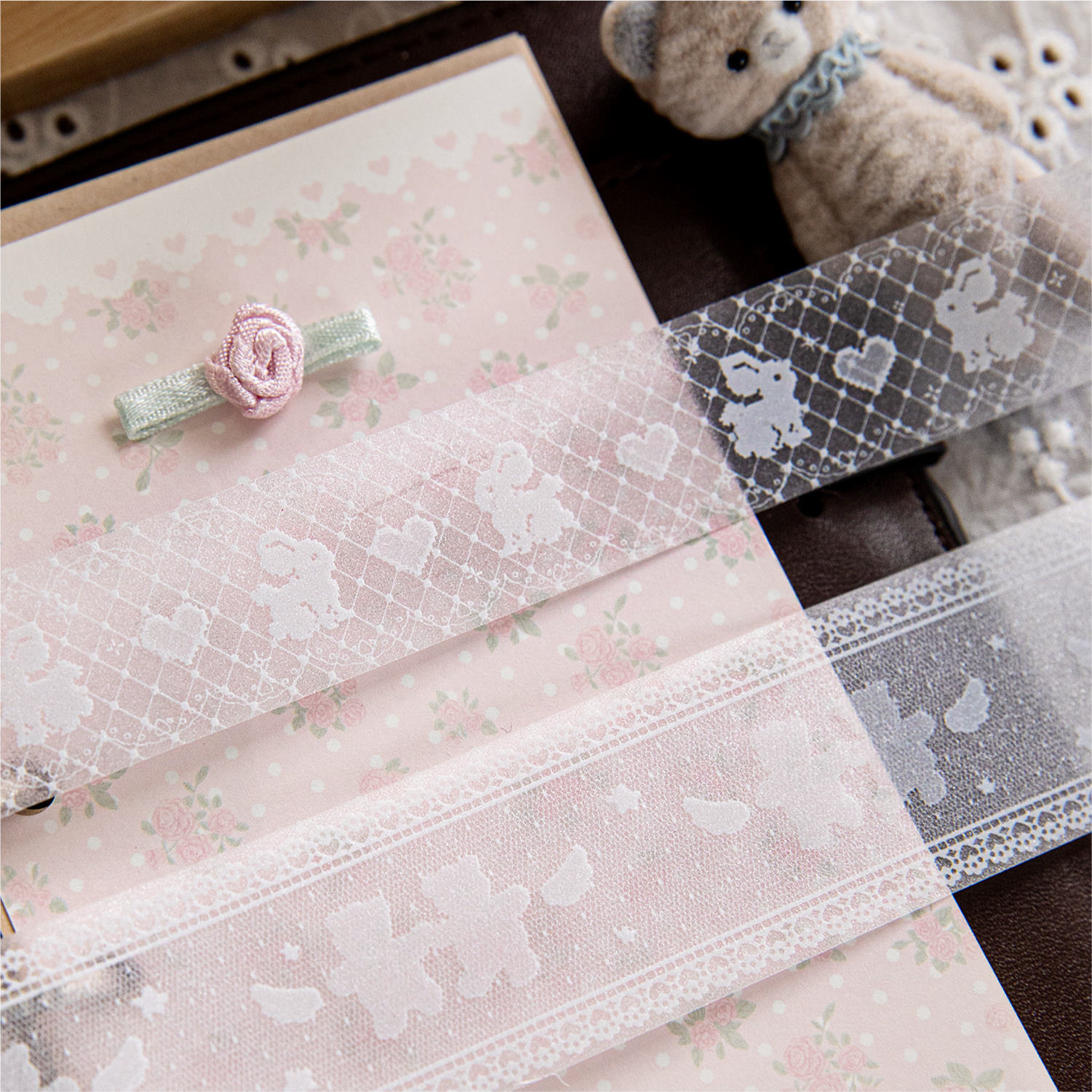 20/30mm*2m lace border PET Tap - Art Craft Journals ulasan dan harga