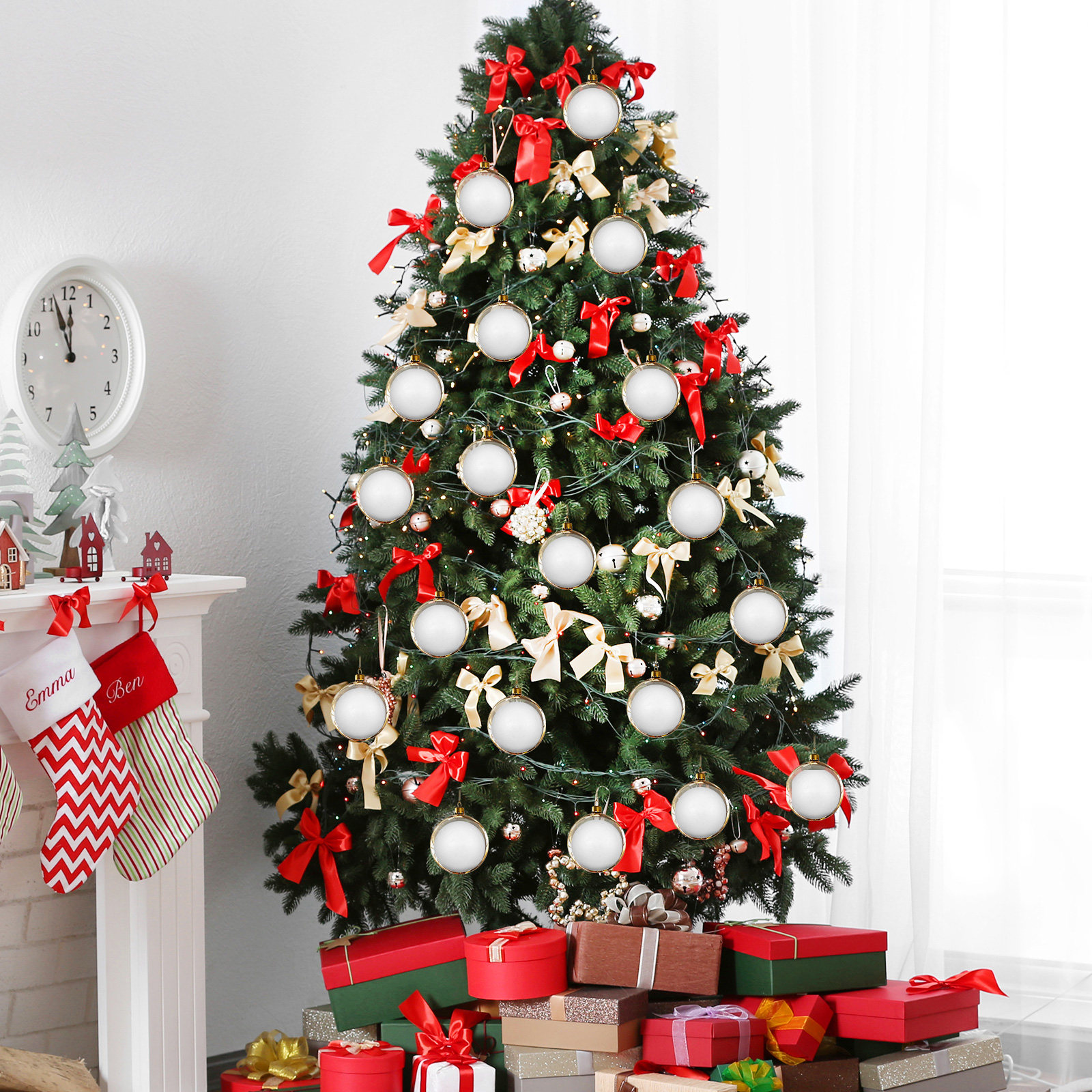 10Pcs 6Cm White Polystyrene Sp - Art And Craft Xmas Tree ulasan dan harga