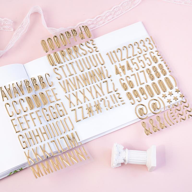 3D Gold Letter & Number Sticke - Letter S Art Craft ulasan dan harga