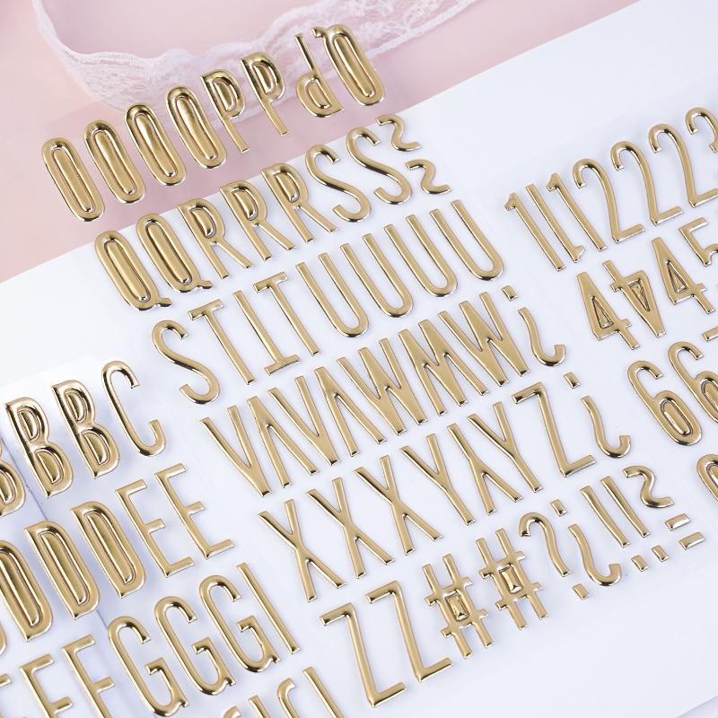 3D Gold Letter & Number Sticke - Letter S Art Craft ulasan dan harga