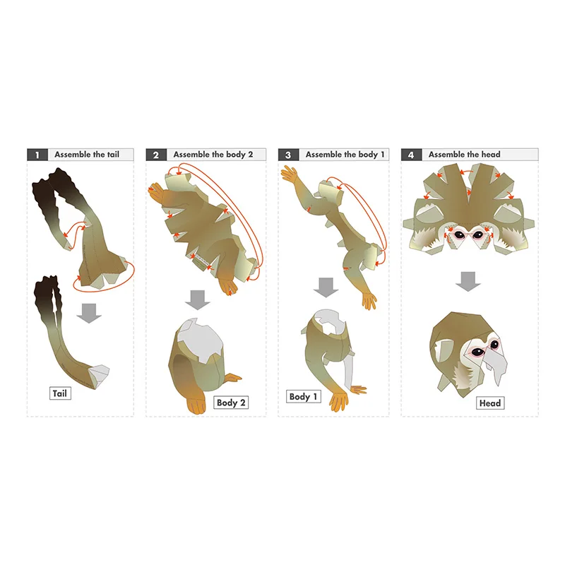 Squirrel Monkey Origami Art Fo - Art Craft Center ulasan dan harga