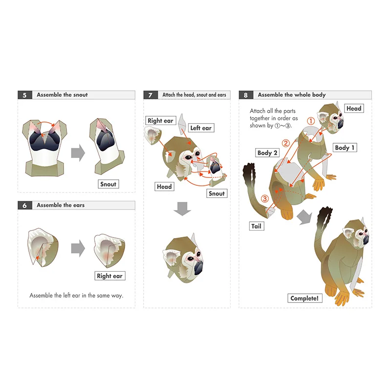 Squirrel Monkey Origami Art Fo - Art Craft Center ulasan dan harga