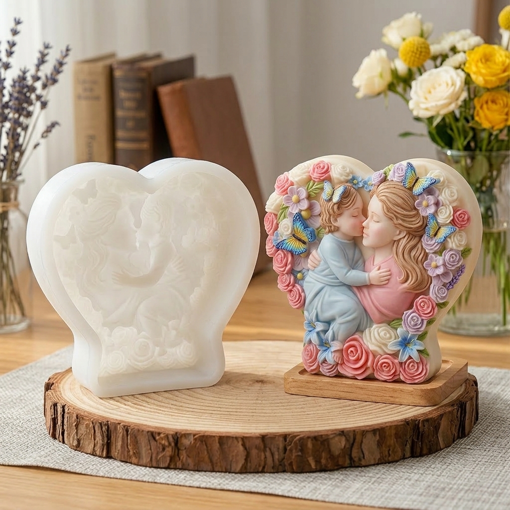 3D Mother Childs Silicone Mold - Art Craft Mother'S Day ulasan dan harga