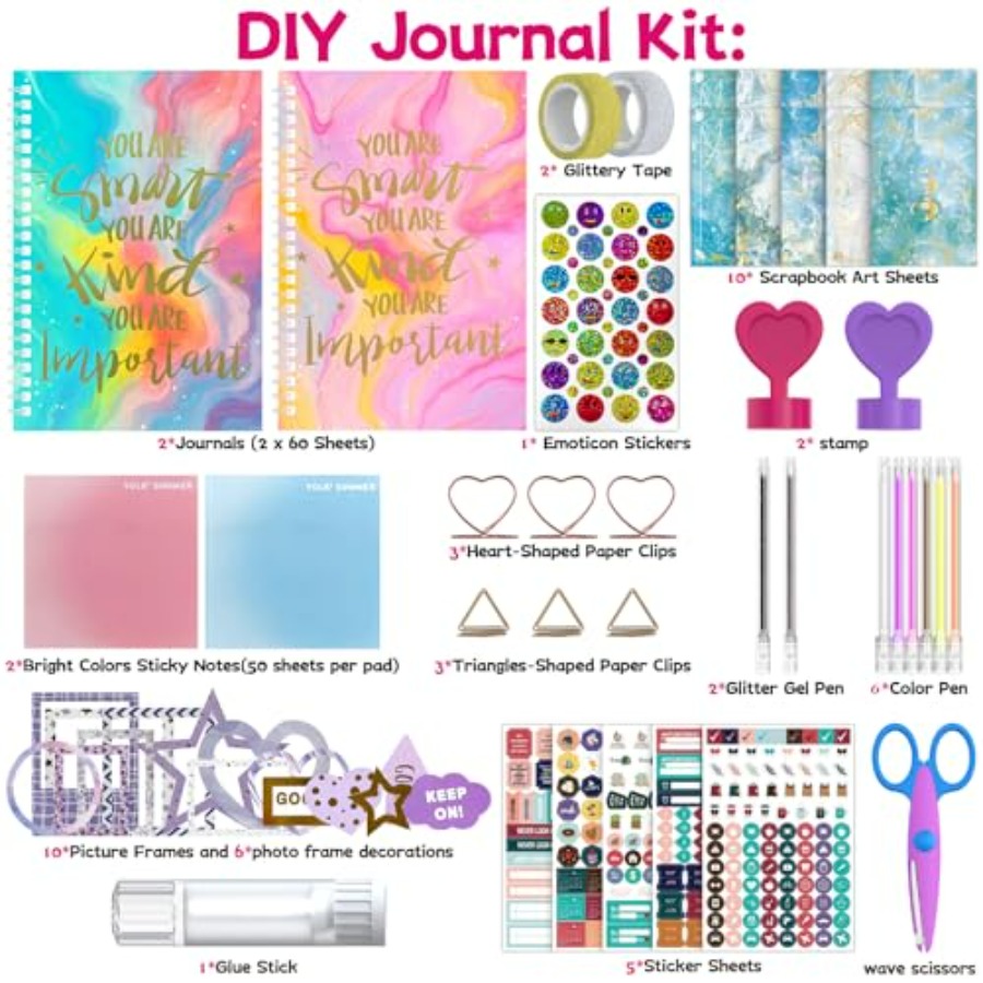 2-Pack DIY Journal Kit for Gir - Art Craft Ideas For Kids ulasan dan harga
