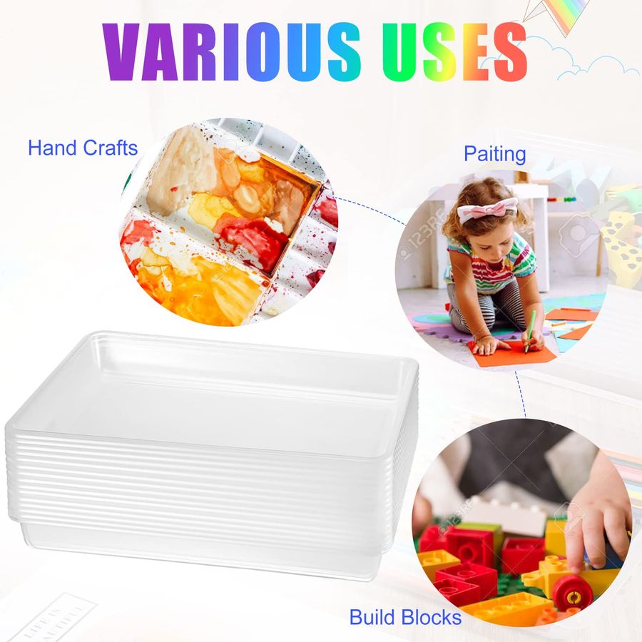 15 Pcs Activity Plastic Art Tr - School Of Art X Craft ulasan dan harga