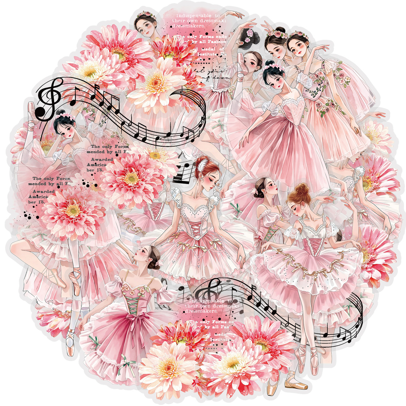 Etori Life 30Pcs Pink Tone Bal - Art Craft Journals ulasan dan harga